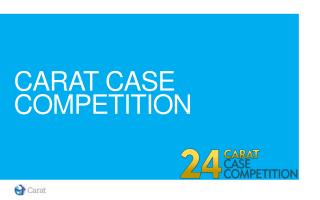Carat case competition