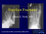 Forefoot Fractures