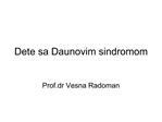 Dete sa Daunovim sindromom