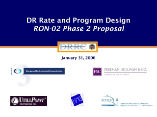 DR Rate and Program Design RON-02 Phase 2 Proposal