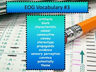 EOG Vocabulary #3
