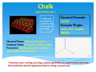 chemical makeup of chalk