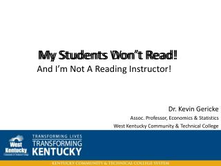 My Students Don’t Read!