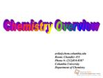 Chemistry Overview