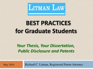 BEST PRACTICES for Graduate Students