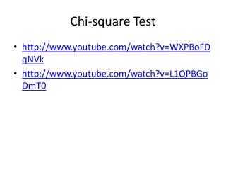 Chi-square Test