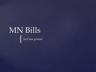 MN Bills