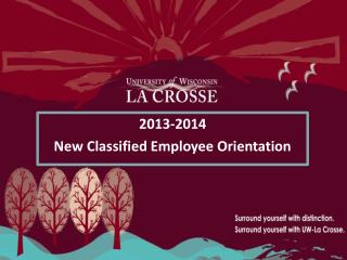 2013-2014 New Classified Employee Orientation
