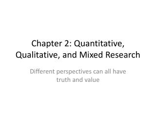 PPT - Mixed Method Research PowerPoint Presentation - ID:5534039
