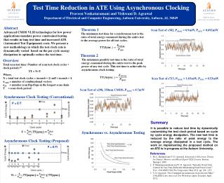 Test Time Reduction in ATE Using Asynchronous Clocking