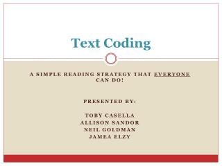 Text Coding