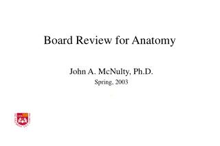 Board Review for Anatomy