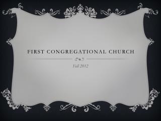 first congregational church