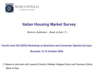 Italian Housing Market Survey