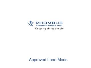 Approved Loan Mods