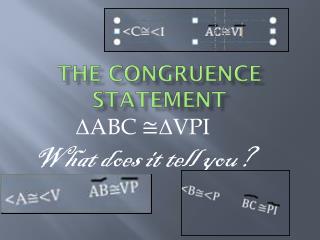 The Congruence Statement