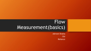 Flow Measurement(basics)