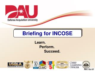 Briefing for INCOSE