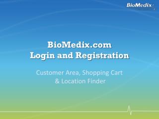 BioMedix Login and Registration