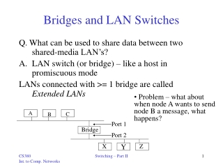 Bridges and LAN Switches