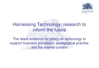 Support and further develop the Harnessing Technology Strategy