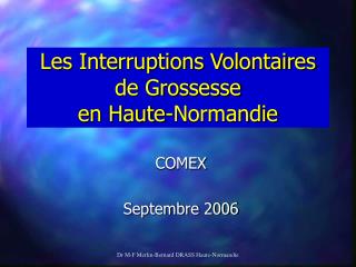 Les Interruptions Volontaires de Grossesse en Haute-Normandie