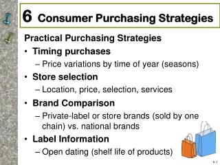 6 Consumer Purchasing Strategies