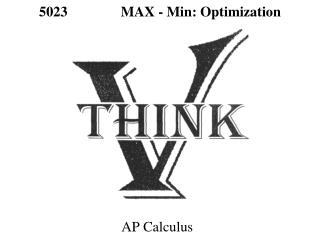 5 023 MAX - Min: Optimization