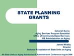 STATE PLANNING GRANTS