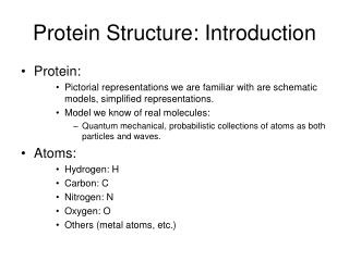 Protein Structure: Introduction
