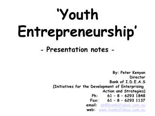 are entrepreneurs born or made ppt