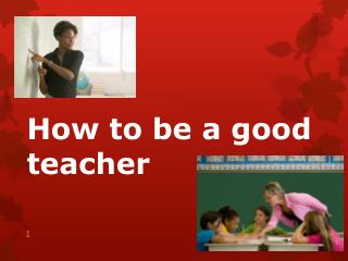 presentation about good teacher