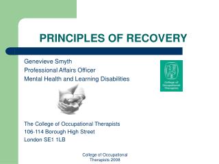 PRINCIPLES OF RECOVERY