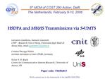 5th MCM of COST 290 Action, Delft, The Netherlands, February 9-10, 2006