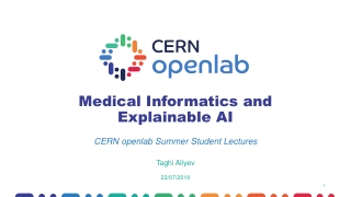 Medical Informatics and Explainable AI