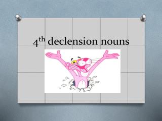 4 th declension nouns