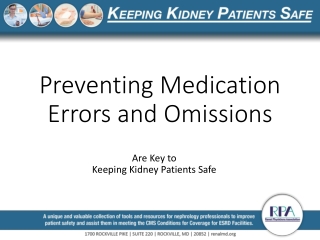 Preventing Medication Errors and Omissions