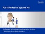 PULSION Medical Systems AG