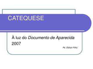 CATEQUESE