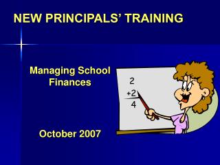NEW PRINCIPALS’ TRAINING