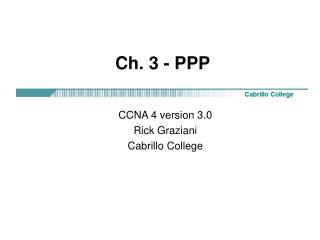 Ch. 3 - PPP