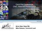 OAGITM Conference CNIC Network Presentation