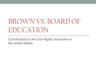what is the impact of brown vs board of education