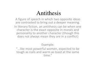 Antithesis