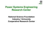 Power Systems Engineering Research Center