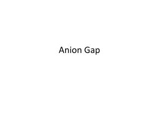 Anion Gap