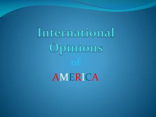International Opinions
