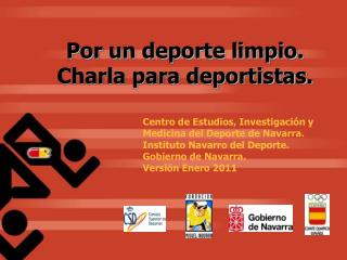 Por un deporte limpio. Charla para deportistas.