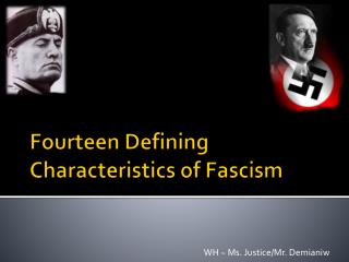 PPT - Fourteen Defining Characteristics of Fascism PowerPoint ...