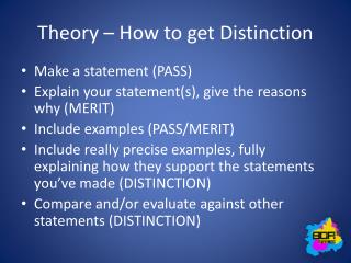 Theory – How to get Distinction